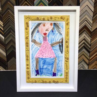 frame your kid's artwork